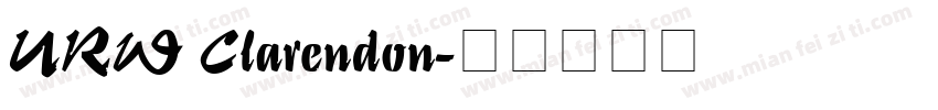 URW Clarendon字体转换